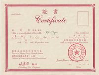 Lin Housheng Lehrer-Zertifikat Shibashi 3_kf