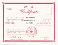 Zertifikat Shibashi Set 1 Lin Housheng kl